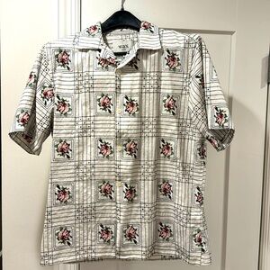 WAX London men’s short sleeve stitched shirt size small